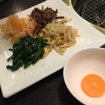 ナムルに付け卵♪